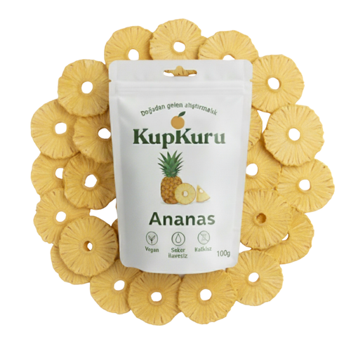 KupKuru Ananas Kuru Meyve Cipsi