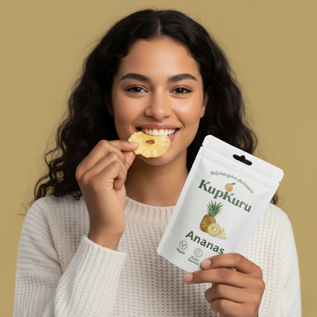 KupKuru Ananas Kuru Meyve Cipsi